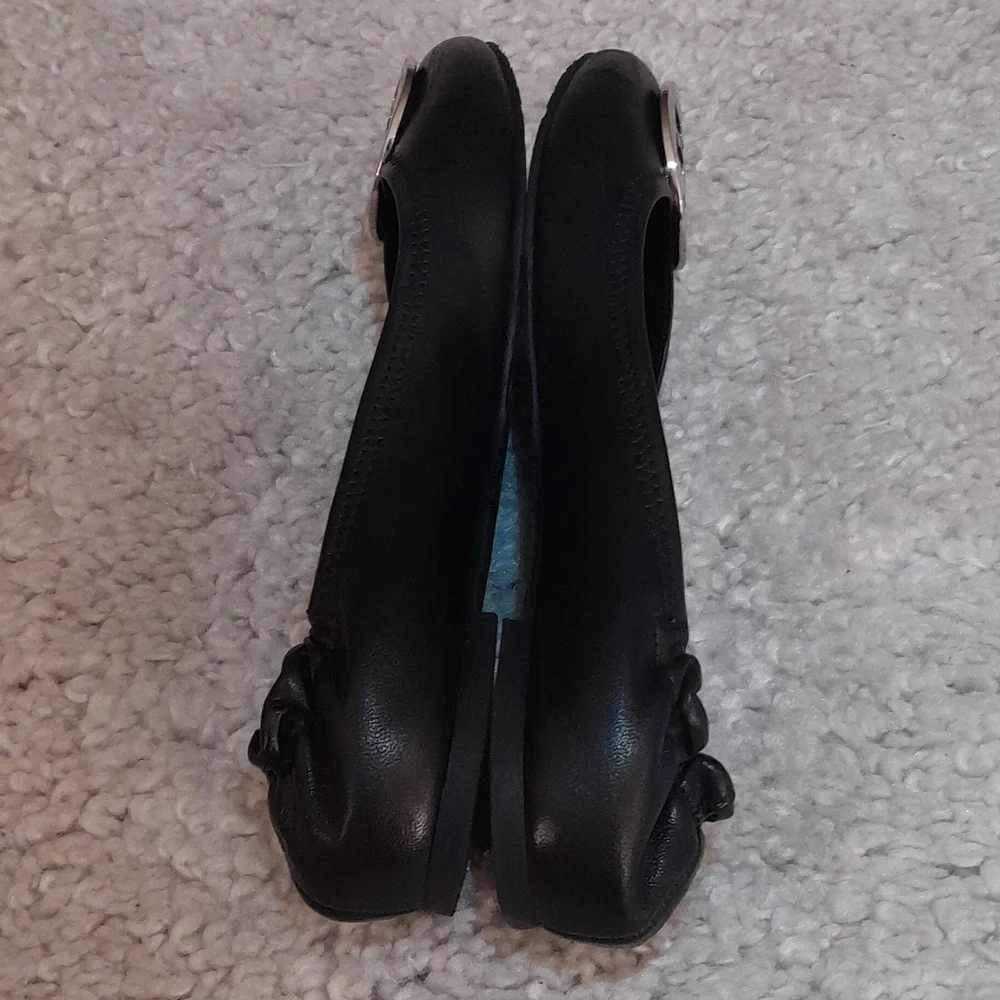 TORY BURCH CLASSIC REVA Leather Flats Size 9